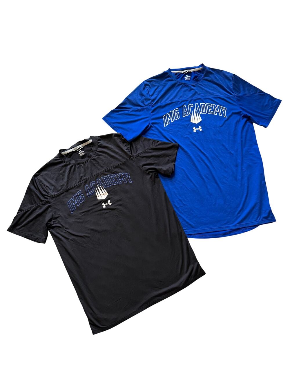 Under Armour IMG Academy Performance T-Shirts Set 2 Men's Small Blue Black